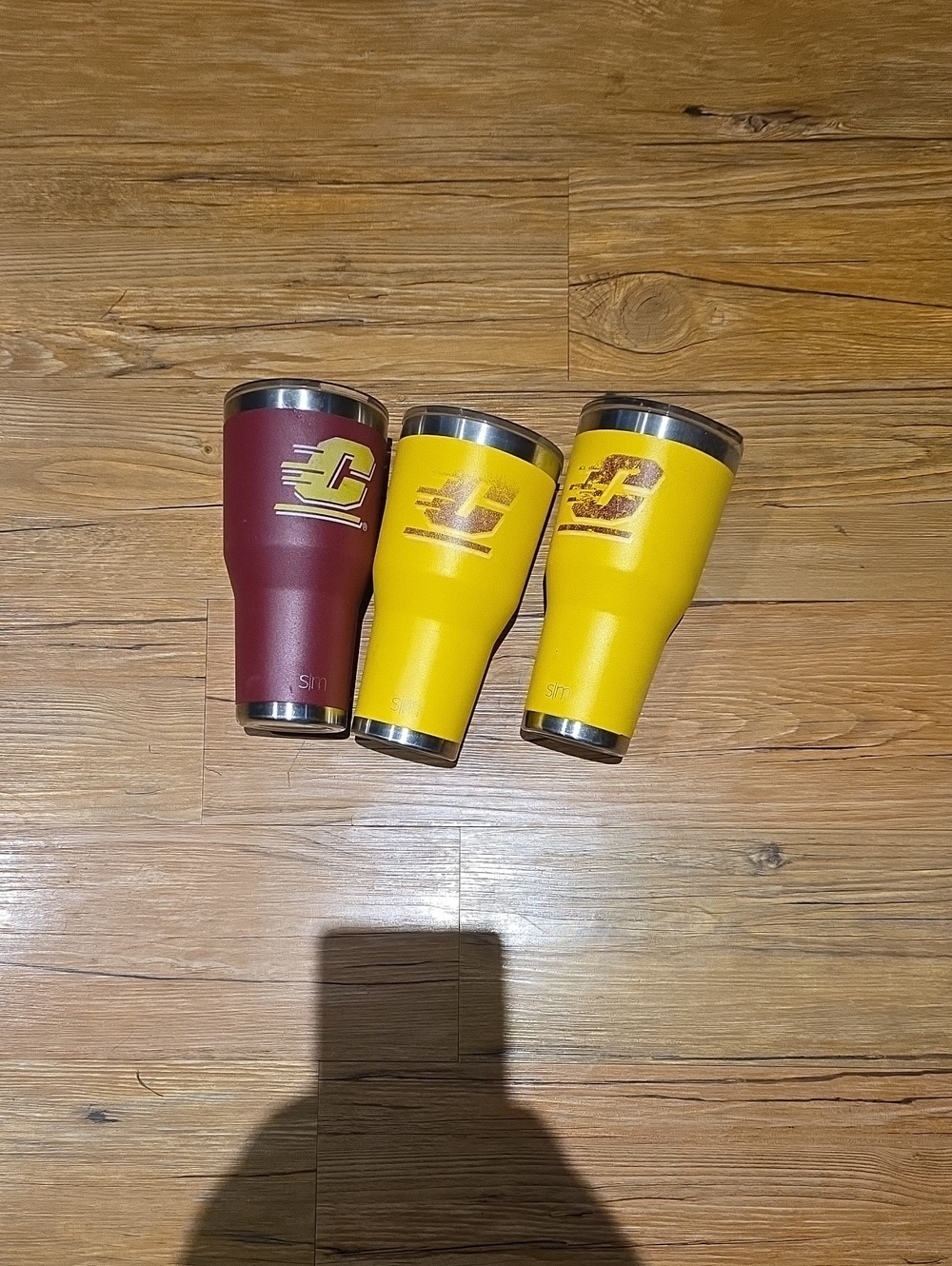 University Maroon and Gold Travel Tumblers - Set of 3
